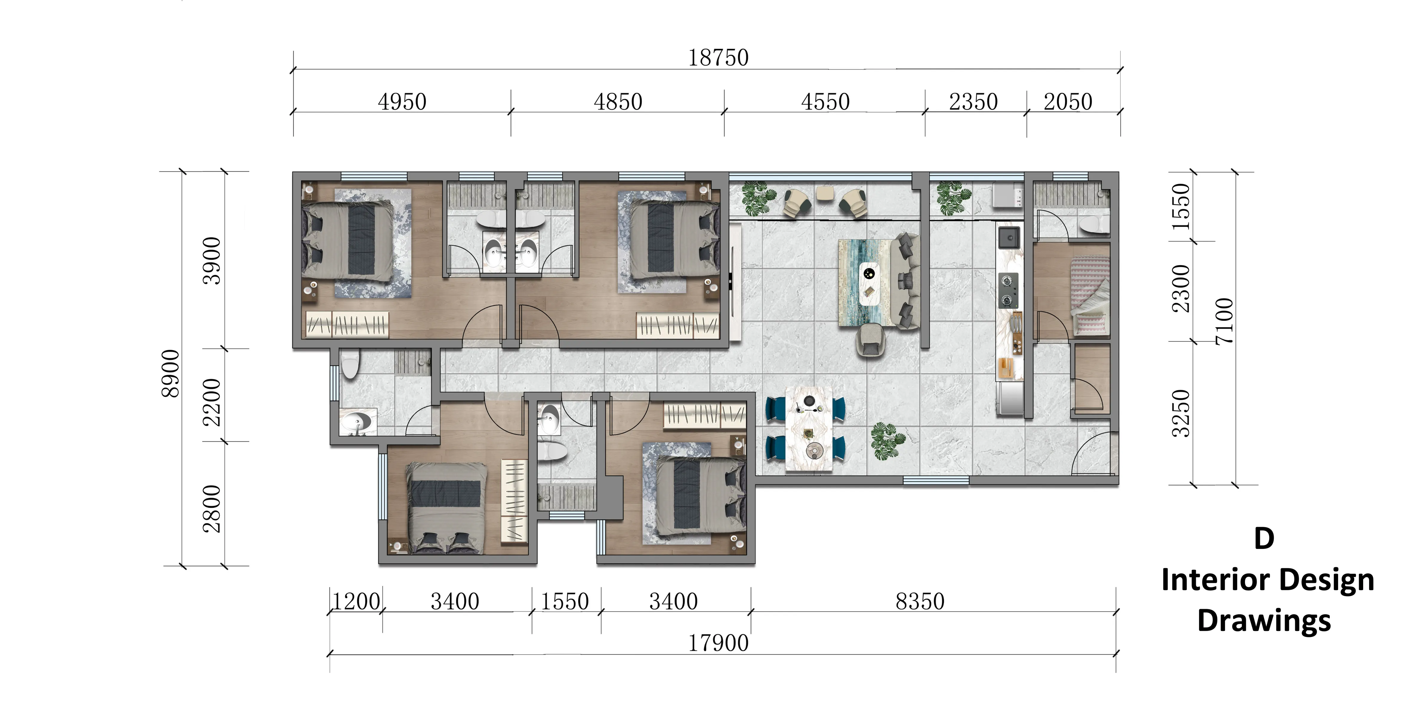 Type D layout view 1